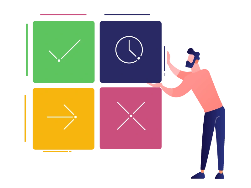 Task priority organization chart